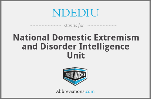 NDEDIU - National Domestic Extremism and Disorder Intelligence Unit