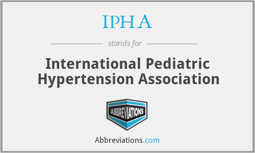 IPHA - International Pediatric Hypertension Association
