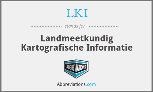 LKI - Landmeetkundig Kartografische Informatie