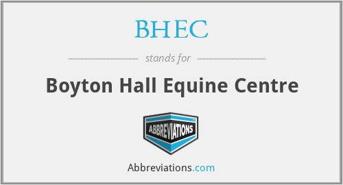 BHEC - Boyton Hall Equine Centre