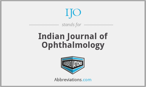 IJO - Indian Journal of Ophthalmology