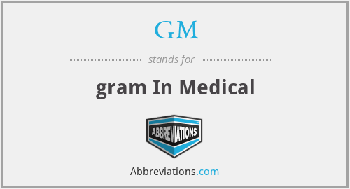 GM - gram In Medical