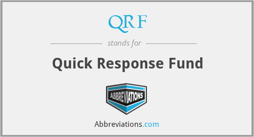 QRF - Quick Response Fund