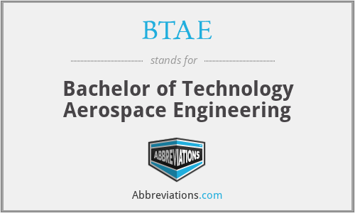 BTAE - Bachelor of Technology Aerospace Engineering