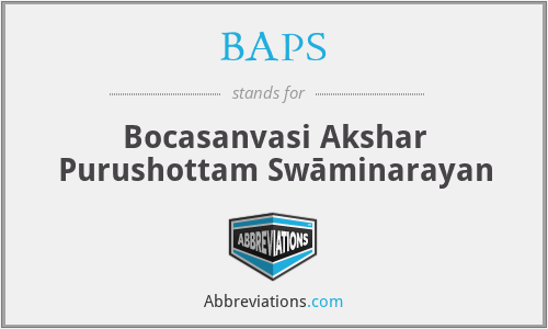 BAPS - Bocasanvasi Akshar Purushottam Swāminarayan