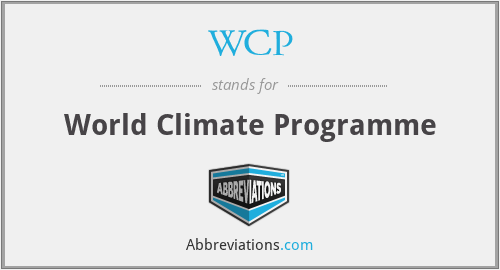 WCP - World Climate Programme