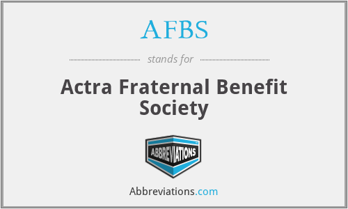 AFBS - Actra Fraternal Benefit Society