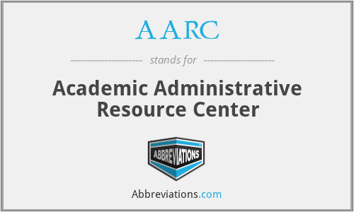 AARC - Academic Administrative Resource Center