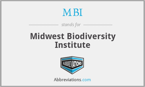 MBI - Midwest Biodiversity Institute