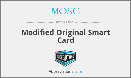 MOSC - Modified Original Smart Card