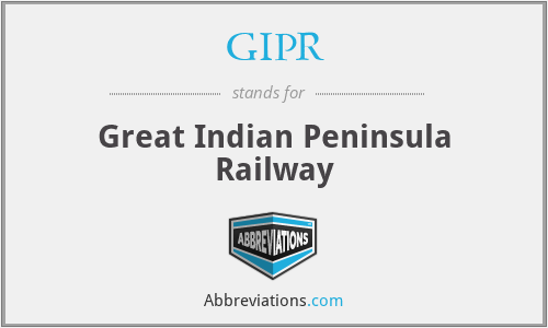 GIPR - Great Indian Peninsula Railway