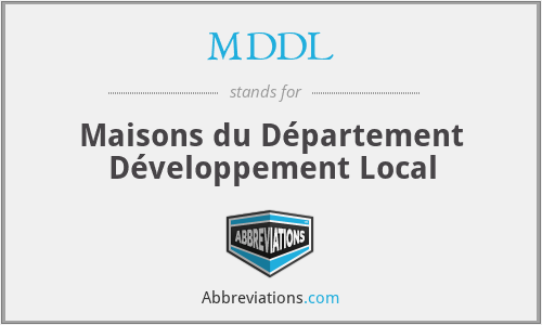 MDDL - Maisons du Département Développement Local