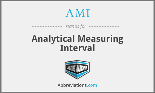 AMI - Analytical Measuring Interval
