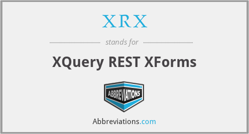 XRX - XQuery REST XForms