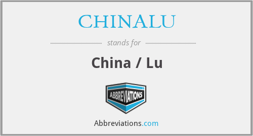 CHINALU - China / Lu