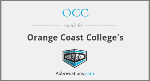 OCC - Orange Coast College's