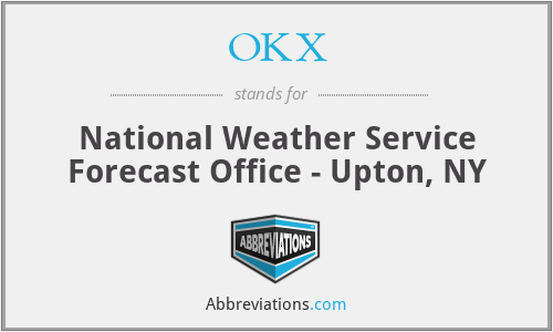 OKX - National Weather Service Forecast Office - Upton, NY