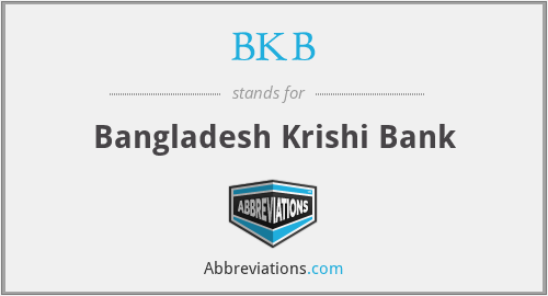 BKB - Bangladesh Krishi Bank