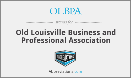 OLBPA - Old Louisville Business and Professional Association