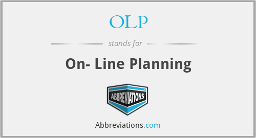 OLP - On- Line Planning