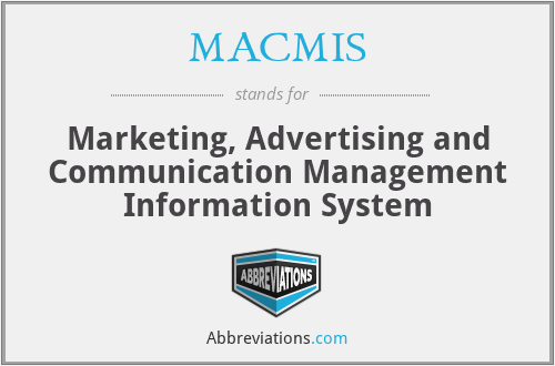 MACMIS - Marketing, Advertising and Communication Management Information System