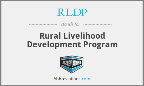 RLDP - Rural Livelihood Development Program