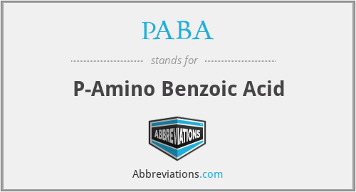 PABA - P-Amino Benzoic Acid