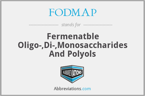 FODMAP - Fermenatble Oligo-,Di-,Monosaccharides And Polyols