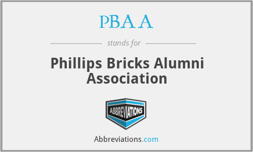 PBAA - Phillips Bricks Alumni Association