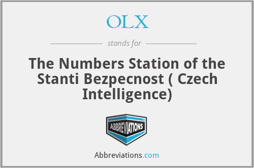 OLX - The Numbers Station of the Stanti Bezpecnost ( Czech Intelligence)