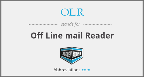 OLR - Off Line mail Reader