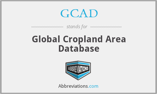 GCAD - Global Cropland Area Database