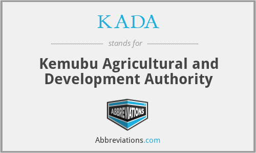 KADA - Kemubu Agricultural and Development Authority