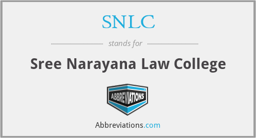 SNLC - Sree Narayana Law College