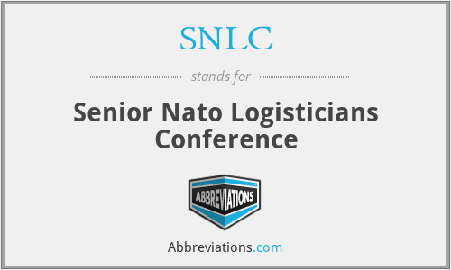 SNLC - Senior Nato Logisticians Conference
