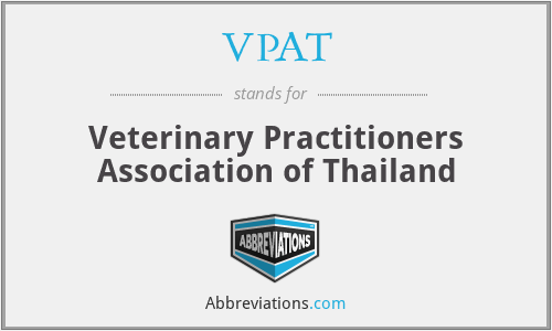 VPAT - Veterinary Practitioners Association of Thailand