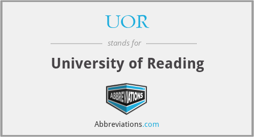 UOR - University of Reading