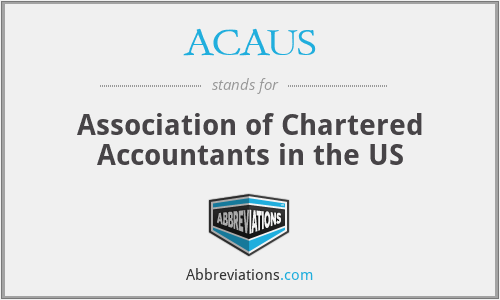 ACAUS - Association of Chartered Accountants in the US