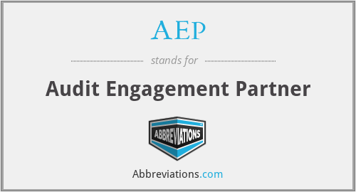 AEP - Audit Engagement Partner