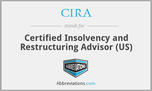 CIRA - Certified Insolvency and Restructuring Advisor (US)