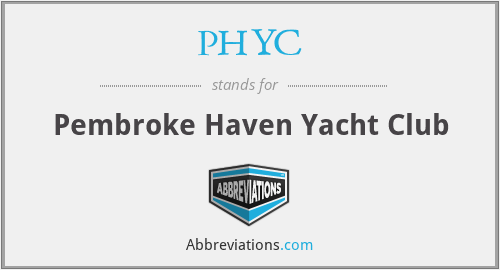 PHYC - Pembroke Haven Yacht Club