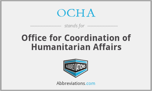 OCHA - Office for Coordination of Humanitarian Affairs
