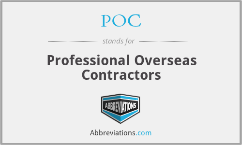 POC - Professional Overseas Contractors