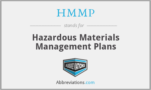 HMMP - Hazardous Materials Management Plans
