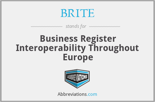 BRITE - Business Register Interoperability Throughout Europe