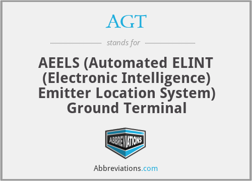 AGT - AEELS (Automated ELINT (Electronic Intelligence) Emitter Location System) Ground Terminal