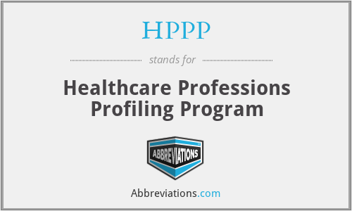 HPPP - Healthcare Professions Profiling Program