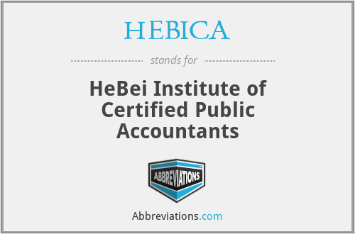 HEBICA - HeBei Institute of Certified Public Accountants