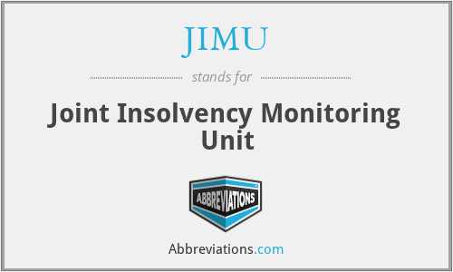 JIMU - Joint Insolvency Monitoring Unit