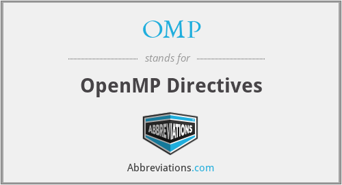 OMP - OpenMP Directives